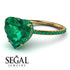 Heart Shape Emerald Ring - Noelle No. 19